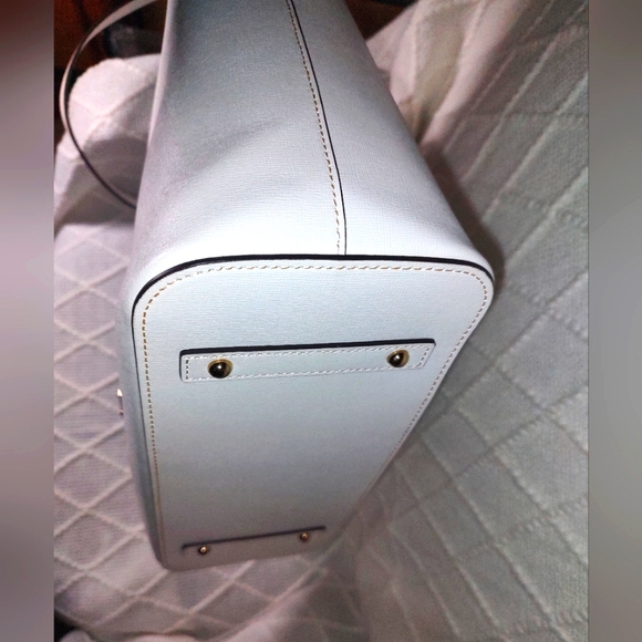 Dooney & Bourke EUC+ Saffiano Collection Large White Leather Shopper Tote Bag - Picture 9 of 16